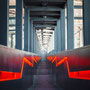 Treppe zum Ruhrmuseum Zeche Zollverein (Essen, Deutschland)