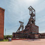 Zeche Wendel, Schacht Wendel 1 (hinten) und 2 (vorne) (Petite-Rosselle, 14.05.2024)