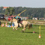 Birte beim Flaggenrennen