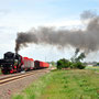 52 6106 unter Volldampf auf der langen Geraden bei Wißkirchen - Foto: Rolf Reinhardt I