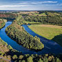 Le méandre de l'Orne que nous aurions du apercevoir. Photo d'internet