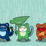 雨の日のネコチャン