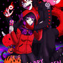 ハロウィン2020 赤ずきんと狼男