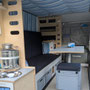 farfalla camper flip 2 - Möbelzeile links und Tisch