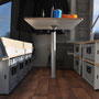 flap beach chair Interior mit Tisch "beach chair" im Innen-Einsatz