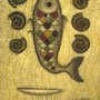 「巨魚　ポセイドン」　33.4×24.3ｃｍ　油彩
