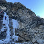 Eric sur les nouvelles lignes - Cascade de glace - Bessans