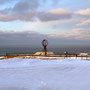 Der Globus am Nordkapp.