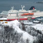 Die MS Polarlys vom Fjellveg aus gesehen.