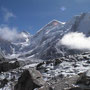 Vue sur le massif de l'Everest à Gorak Shep