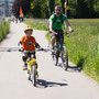 ...dann aber gleich richtig: 20 km Radtour am See