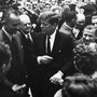 JFK et le vice-président Lyndon B. Johnson.