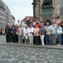 Gruppenbild am Denkmal von Martin Luther