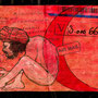 Post für den Westen     (Collage, Guache, Crayon auf Briefumschlag)     20x20        2006