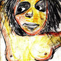 a whore with no name    (Pastell, Kohle)    42x30    14.08.2002