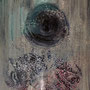 Monotyp / Hommage pour Max Ernst    (Acryl, Aquarell, Tusche, Kohle)    17,05x14,05    04/2006