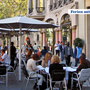 Entspannen auf dem "Passeig de Gracia"