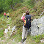 Waldstück kurz vor der Alpe Lagazzuolo