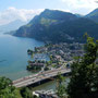 Tiefblick von der Acheregg nach Stansstad