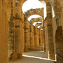 El Djem, römisches Amphitheater, das zweitgrößte nach dem Colosseum in Rom, Weltkulturerbe