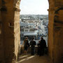 El Djem, Blick vom Amphiteater auf die Stadt