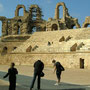 El Djem, römisches Amphitheater, das zweitgrößte nach dem Colosseum in Rom, Weltkulturerbe