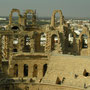 El Djem, römisches Amphitheater, das zweitgrößte nach dem Colosseum in Rom, Weltkulturerbe