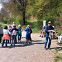 15.04.2026 Wallrabenstein - Graf Walram Rundweg - P1: Kurze Pause an einem kleinen Rastplatz im Wörsbachtal.