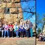 08.04.2026 Schloss Wi-Freudenberg-Frauenstein - P2: Ein Teil der Gruppe hat sich zu einem Foto am Goethestein eingefunden.