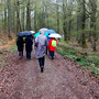 25.03.2026 Rundweg Auf der Schanz-Heftrich-Silbersee - P1: "Pünktlich" zum Beginn der Wanderung beginnt es zu regnen.