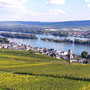 01.10.2025 Niederwalddenkmal-Rüdesheim - P1: Blick auf Rüdesheim und den Rhein.