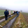 15.01.2025 Rundweg Zugmantel bei Orlen - P1: Unterwegs zu einem kleinen Rastplatz der Eschenhahner Runde.