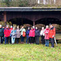 29.01.2025 Rundweg Parkplatz Eisersbach B417 - P1: Gruppenfoto auf dem Grillplatz von Oberlibbach.