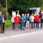 15.10.2025 Radweg an der L3031 (hinter Beuerbach)-Dauborn (über Gnadenthal): Ausstieg der Wanderinnen und Wanderer.