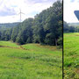 30.07.2025 Rundweg Riedelbach - P1: Blick in ein großes Tal, dem Naturschutzgebiet Dombachwiesen Riedelbach.