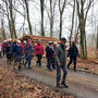 22.01.2025 Waffelfabrik Orlen-Steckenroth - P1: Auf dem Limeswanderweg (Taunus), parallel zur K 699, zum Ortsrand von Orlen.