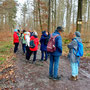 29.01.2025 Rundweg Parkplatz Eisersbach B417 - P1: Kurze Pause auf dem Anstieg zum Hirschwinkel.