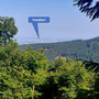 11.06.2025 Rundweg Großer und Kleiner Feldberg - P1: Auf dem Rückweg zum Parkplatz kann man einen Blick auf Frankfurt werfen.