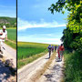 14.05.2025 Burgschwalbach-Hahnstätten - P1: Die Spitzengruppe und die beiden Roland´s auf dem Aar-Höhen-Weg.