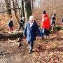 26.02.2025 Rundweg Heftricher Moor - P1: Immer noch auf dem Anstieg zur Schloßborner Alm um ein weiteres Hindernis herum.