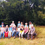 30.07.2025 Rundweg Riedelbach - P1: Gruppenfoto in der Riedelbacher Heide.