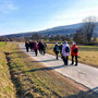 19.02.25 Rundweg Idstein Cunoweg (über Niederseelbach) - P1: Kurz vor Niederseelbach, das schon im Hintergrund zu sehen ist.