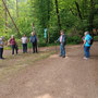 21.05.2025 Rundweg Theißtal - P2/P3: An der Abzweigung zum Parkplatz treffen sich die beiden Programme wieder.