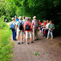 25.06.2025 Bad Schwalbach - Rundweg Kurpark - P1/P2: Aufeinandertreffen der beiden Gruppen am Waldsee.