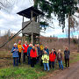01.04.2026 Kesselbach-Limbach - P1: Gruppenfoto kurz vor dem Parkplatz Eisersbach.