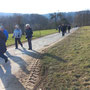 19.02.25 Rundweg Cunoweg (über Waldhof) - P2: Auf dem Weg von Niederseelbach in Richtung Wörsbachtal.