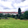 23.07.2025 Escher Kopf-Walsdorf - P1: Auf dem Fahrradweg R8 vorbei an der historischen Scheunenfront auf der Ostseite von Walsdorf.