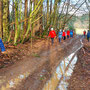 26.02.2025 Rundweg Heftricher Moor - P1: Jeder Randbereich des Weges wird genutzt.