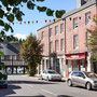 End of walk: centre of Llandiloes.