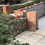 26th September: lull in activity although fine job done of re-setting dry-stone wall link with new external wall